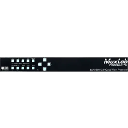 MUXLAB Quad View HDMI 4x2 4K/60 Multiviewer con 4 Entradas y 2 Salidas HDMI Precio: 2661.906225. SKU: B194B34GZX