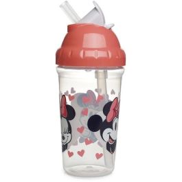 Disney Minnie AAALG28540 | Vaso de Paja Antifugas para Líquidos de Bebés y Niños | Diseño Minnie Mouse - 295 ml