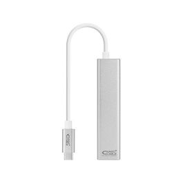 Nanocable 10.03.0404 Conversor Hub USB-C a Ethernet Gigabit RJ45 con 3 Puertos USB 3.0, Plug & Play para PC/Mac/Linux, Plata Precio: 17.5899999. SKU: S0225176