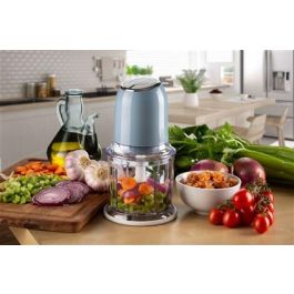 Ariete 438/05 Picadora Vintage Azul 400W 4 Cuchillas Acero Inoxidable 2 Velocidades