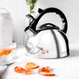 Quttin Hervidor Silbante 3 Litros, 20 cm Ancho x 22 cm Alto x 20 cm Largo, 4.72 kg (6 Unidades)