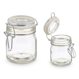 Tarro Cristal Redondo Hermetico 150Ml Vivalto 9X9CM (24 Unidades) Tarro Cristal Redondo Hermetico 150Ml Vivalto 9X9CM (24 Unidades)