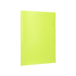 Liderpapel Dossier Uñero DIN A4 Polipropileno Amarillo Fluor Opaco 20 Hojas