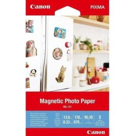 Canon Papel Foto Magnético MG-101 10x15 cm 5 Hojas - 101 3634C002 - Compatible con PIXMA, MAXIFY, SELPHY Precio: 11.79000042. SKU: B19L3ZJ2BH