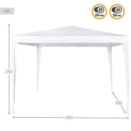 Cenador de plástico blanco aktive 300x300x250 cm Cenador de plástico blanco aktive 300x300x250 cm