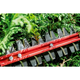 Metabo HS 18 LTX BL 75 Cortasetos a Batería con Motor sin Escobillas y Mango Giratorio, Protección de Cuchilla