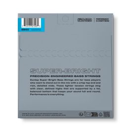 Dunlop Juego Bajo Nickel Super Bright Medium 5 St. 45-125