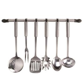 Easy Make Barra 6 Ganchos 56 cm Acero Inoxidable Easy Make Barra 6 Ganchos 56 cm Acero Inoxidable