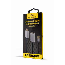 Gembird A-HDMIM-DPF-02 Adaptador de Cable de Vídeo HDMI Tipo A Estándar a DisplayPort 0,1 m Negro Precio: 26.94999967. SKU: S5616406