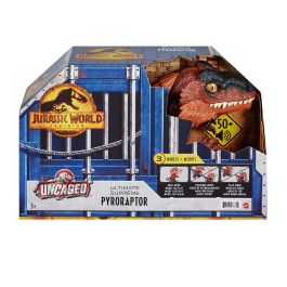 Mattel Gwd70 Jurassic World Dominion Dinosaurio Pirorraptor Electrónico Interactivo con Sensores Táctiles, Mandíbula de Ataque y Ojos que Cambian de Color