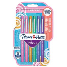 Paper Mate Rotuladores Flair Candy Pop M 0.7 mm, Blíster de 6 Colores Surtidos Punta Redonda Secado Rápido Precio: 23.89000042. SKU: B1CCX28Z5P