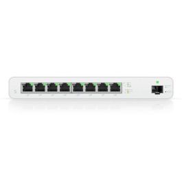 Ubiquiti UISP Switch Gestionado L2, 8 Puertos Gigabit Ethernet (10/100/1000), con PoE, Blanco