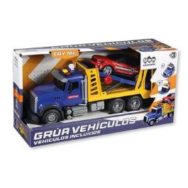 Camion portacoche, incluye coche, con luces y sonidos 38x14x21cm Camion portacoche, incluye coche, con luces y sonidos 38x14x21cm