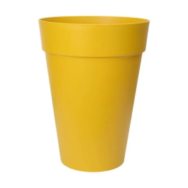 Elho 8711904348625 Maceta Redonda Loft Urban High 35 Amarillo Ø 34 x H 45 cm Exterior 100% Reciclado