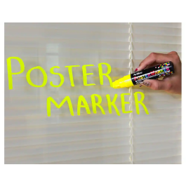 Artline Rotulador EPP-12 Poster Marker Punta Rectangular 12 mm Color Amarillo Fluor