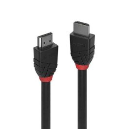 Lindy Cable HDMI Black Line 15m Estándar, UHD 4K @30Hz, HDMI 2.0 10.2Gbps, Audio Dolby True HD, Blindaje Triple