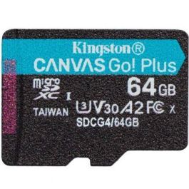 Kingston Tarjeta de Memoria SDCG4/64GBSP microSDXC Canvas Select Plus 64GB U3 V30 A2 200MB/s Clase 10 Precio: 20.50000029. SKU: B1JXDYVRXE