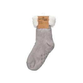Calcetín Sherpa Adulto Gris Claro Giftdecor - 21x39x5 cm - 100% Poliéster (12 Unidades) Calcetín Sherpa Adulto Gris Claro Giftdecor - 21x39x5 cm - 100% Poliéster (12 Unidades)