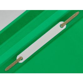 Carpeta Dossier Fastener Plastico Q-Connect Din A4 Verde 25 unidades