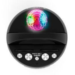 Cefa 00366 Karaoke Party Ball con Luz de Discoteca y Bluetooth Inalámbrico, Incluye 2 Micrófonos