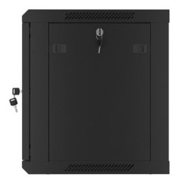 Lanberg WF01-6409-00B Armario Rack de Pared 9U Negro con Capacidad de Carga de 60 kg