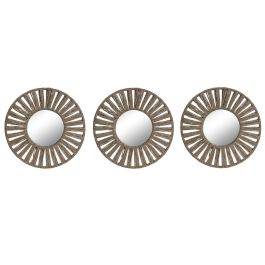 Juego de Espejos Home ESPRIT Natural Tropical 20 x 1 x 20 cm (3 Piezas) Precio: 19.59000043. SKU: B1ELJGYYS7