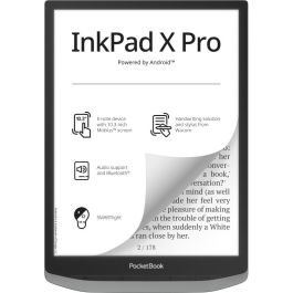 PocketBook InkPad X Pro eReader 10.3" E Ink 1404x1872 Android 8.1 32GB Gris Táctil con Lápiz y Funda