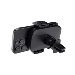 Trust Soporte de Smartphone para Coche Runo 24983 para Salida de Aire, Fijación Segura para Teléfonos de 55-100mm de Ancho, Color Negro