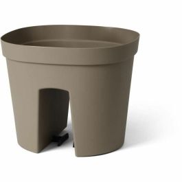 Garden ID 05011307 Maceta Balaustrada Smile Taupe 30 cm con Reserva de Agua, Reciclada y 100% Reciclable
