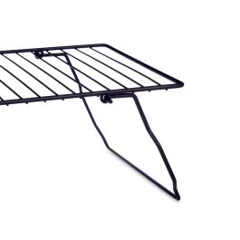 Soporte Negro Metal Estantería Plegable Kinvara 37x23.5x3.5 cm (8 Unidades) Soporte Negro Metal Estantería Plegable Kinvara 37x23.5x3.5 cm (8 Unidades)