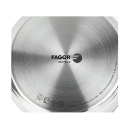 Fagor Cacerola Silverinox de Acero Inoxidable 18/10 con Tapa Ø20 x 9 cm, Fondo Termodifusor, para Todo Tipo de Fuegos