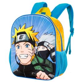KARACTERMANIA Mochila 3D Naruto Clan Naruto 31cm preescolar con relieve frontal y bolsillos laterales de malla