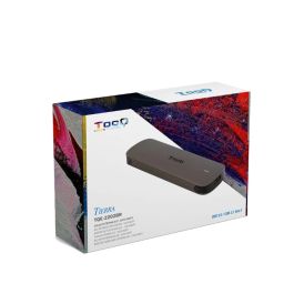 TooQ TQE-2202BR Caja Externa para SSD M.2 USB-C USB 3.1 Gen1 5Gbps Sin Tornillos Aluminio Marrón, Compatible M.2 2230-2280 (No NVMe)