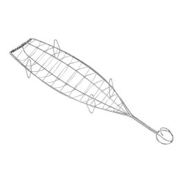 Sauvic Parrilla besuguera inoxidable 13,5x54cm para barbacoa