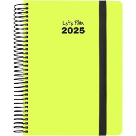 Grafoplas Agenda Anual Serie Neón Espiral 15x21 cm D-P Cierre C-Goma Amarillo 2025 Precio: 9.5000004. SKU: B1BV63FMH4