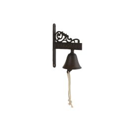 Campana Home ESPRIT Marrón Negro Cuerda Hierro 14,5 x 7,5 x 18,5 cm Campana Home ESPRIT Marrón Negro Cuerda Hierro 14,5 x 7,5 x 18,5 cm