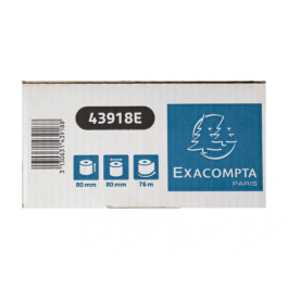 Exacompta Rollo Sumadora Térmico Safe Contact 80 mm x 80 mm 52 g/m2