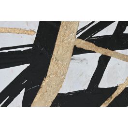Cuadro Home ESPRIT Blanco Dorado Abstracto Moderno 131 x 4 x 131 cm Cuadro Home ESPRIT Blanco Dorado Abstracto Moderno 131 x 4 x 131 cm