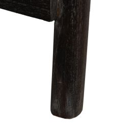 Sillón Negro Tejido-Madera Salón 70 X 77 X 72 cm