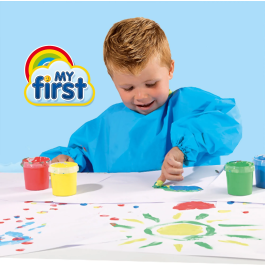 Ses Creative SES8710341144494 Mi primer kit para pintar con los dedos con delantal