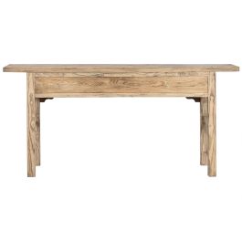 DKD Home Decor Consola Item Home Natural 178 x 85 x 38 cm Olmo Macizo 4 Cajones