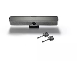 BARCO ClickShare Bar Pro 4K con 2 Botones para Salas Pequeñas y Medianas con Cámara 120°, Zoom 3x y Audio Integrado
