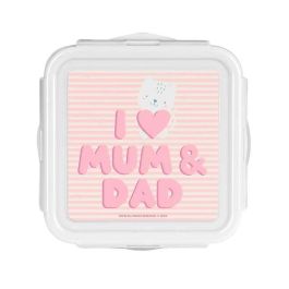 Safta Fiambrera Preescolar Love 13x7,5x13cm PU con Reech Color Rosa para Niñas