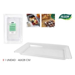 Bandeja rectangular transparente 46x28 cm Algon (12 Unidades) Precio: 36.49999969. SKU: B1DW4FHAMD
