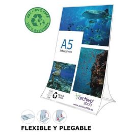 Archivo 2000 Expositor de Sobremesa L Flexible y Plegable DIN A5 Vertical PET 100% Reciclable, Ignífugo, Alta Resistencia al Impacto Precio: 2.6899994. SKU: B1FWKDGWLL