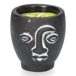 Vela citronela de terracota "caras" colores surtidos Vela citronela de terracota "caras" colores surtidos