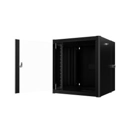Lanview RWP12U45BL+RWMD12UBL Armario Rack 19'' 12U Doble Soporte de Pared Pro 600x600mm Puerta Cristal Templado Antiestático