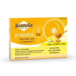 Juanola Propolis Sabor Limon Miel Pastillas 24 Unidades Precio: 8.5000003. SKU: B15AWLD5DY