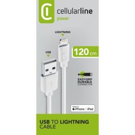 Cellularline Power Data Cable USB-A/Lightning 1.2 m Blanco - Carga y Sincronización Rápida Precio: 34.50000037. SKU: B1FHQGXA7A