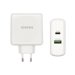 Aisens Cargador 48 W, 1Xusb-C Pd3.0 30 W, 1Xusb-A Qc3.0 18 W, Blanco Precio: 9.78999989. SKU: S8400197